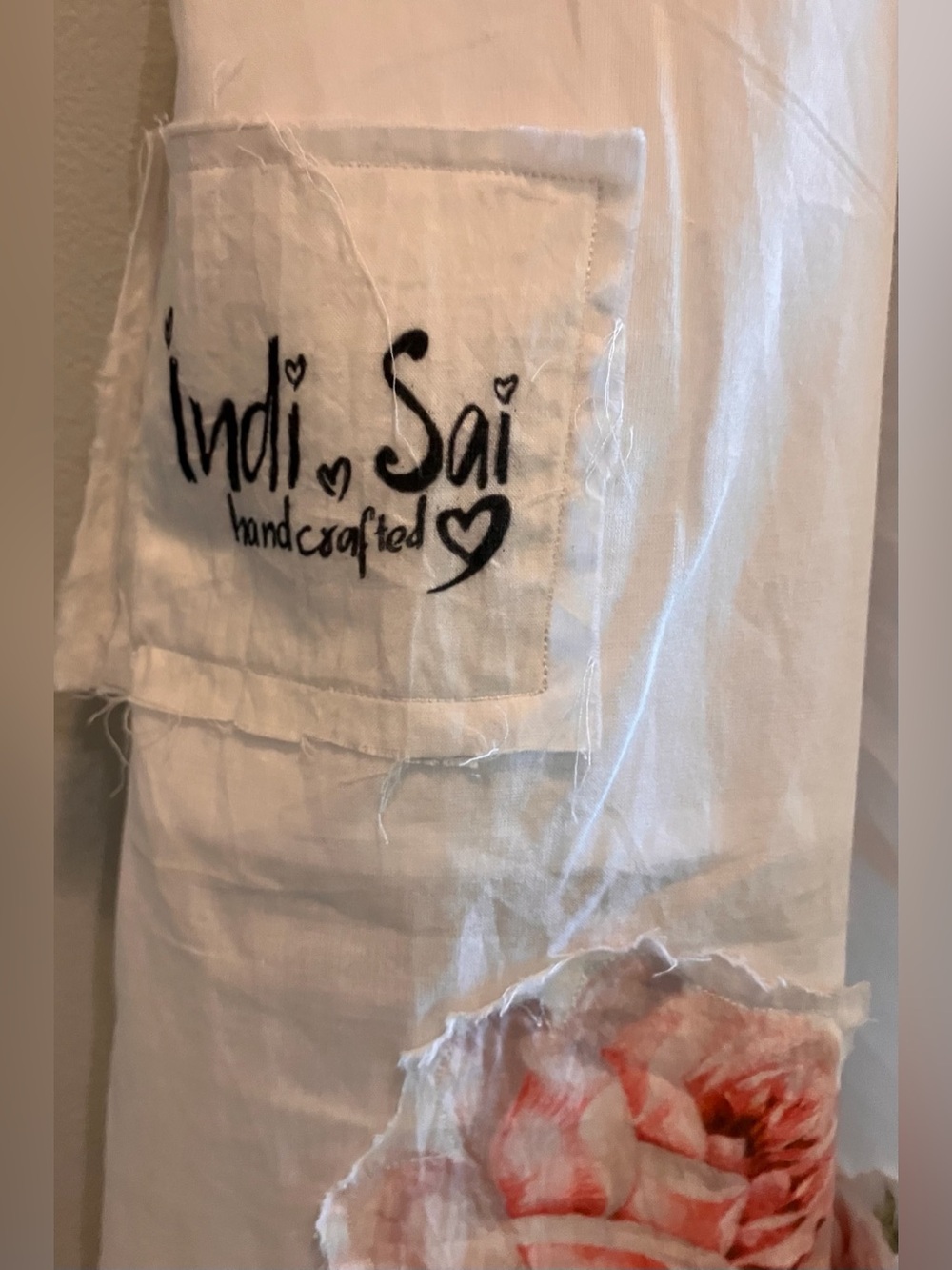 Indi & Sai Bird and Floral Romantic White Draw String Bloomers, NWOT - Picture 4 of 13